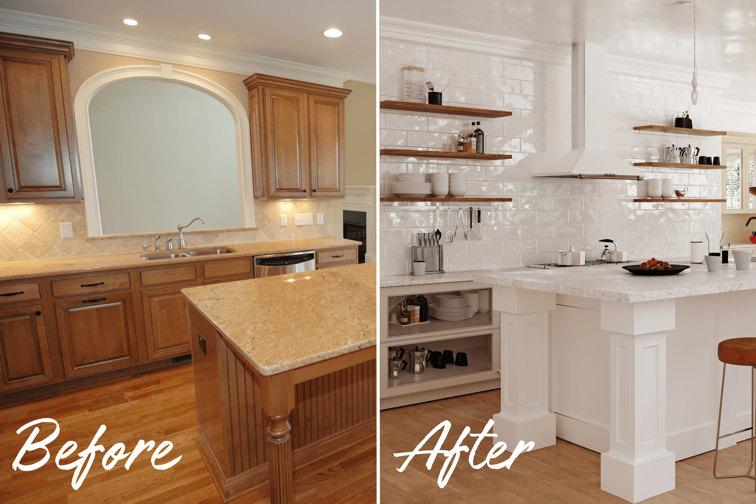 kitchen home upgrades before and after